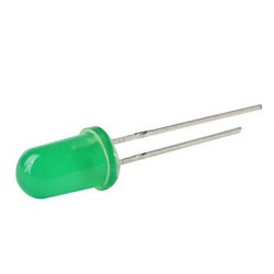 LED verde cilindrico 5mm