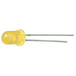 LED giallo cilindrico 5mm