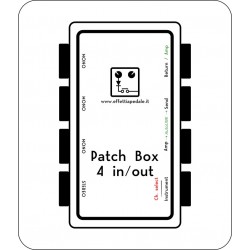 Patch box 4 IN/OUT per pedaliera - prese laterali